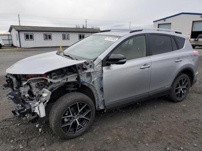 Salvage cars for sale from Copart Airway Heights, WA: 2018 Toyota Rav4 HV SE
