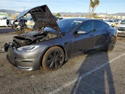 Salvage cars for sale at Van Nuys, CA auction: 2021 Tesla Model S