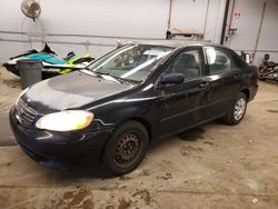 Salvage cars for sale from Copart Wheeling, IL: 2004 Toyota Corolla CE