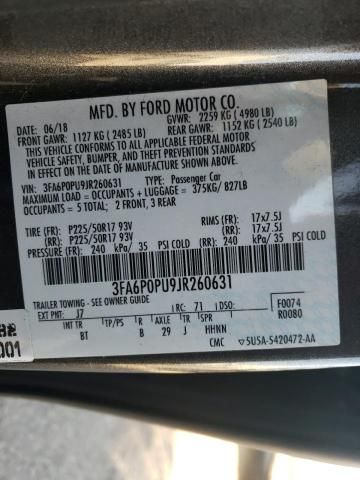 2018 Ford Fusion SE Phev