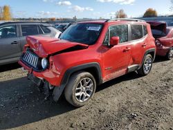 Salvage cars for sale from Copart Arlington, WA: 2015 Jeep Renegade Latitude