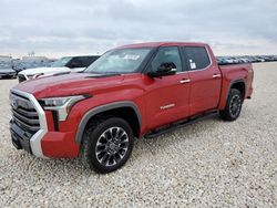 Salvage cars for sale at New Braunfels, TX auction: 2024 Toyota Tundra Crewmax Limited