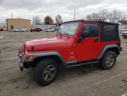 Salvage cars for sale from Copart Moraine, OH: 2004 Jeep Wrangler X