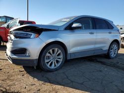 Salvage cars for sale at Woodhaven, MI auction: 2019 Ford Edge Titanium