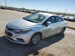 Salvage cars for sale from Copart Tucson, AZ: 2018 Chevrolet Cruze LT