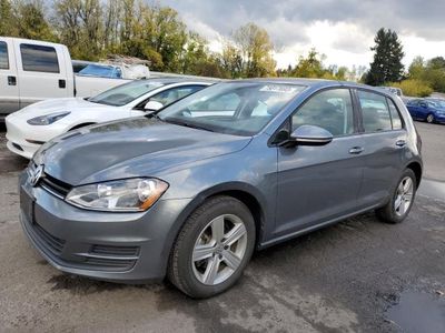 Salvage cars for sale from Copart Portland, OR: 2017 Volkswagen Golf S