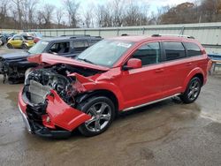 Salvage cars for sale from Copart Ellwood City, PA: 2016 Dodge Journey Crossroad