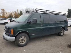 Salvage cars for sale from Copart Portland, OR: 2002 Chevrolet Express G3500