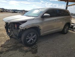 Toyota Highlander salvage cars for sale: 2015 Toyota Highlander LE