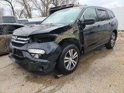 Salvage cars for sale at Bridgeton, MO auction: 2017 Honda Pilot EXL