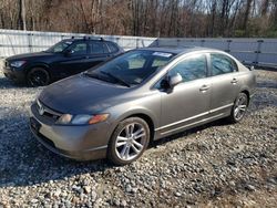 Salvage cars for sale at West Warren, MA auction: 2008 Honda Civic SI