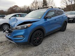 Salvage cars for sale from Copart North Billerica, MA: 2017 Hyundai Tucson Limited