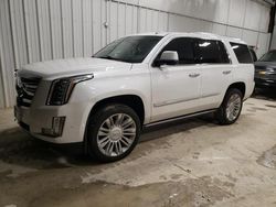 Salvage cars for sale at Franklin, WI auction: 2017 Cadillac Escalade Platinum