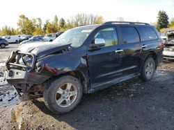 Salvage cars for sale at Portland, OR auction: 2008 Toyota Sequoia Limited