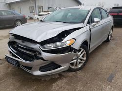 Salvage cars for sale at Pekin, IL auction: 2016 Ford Fusion SE
