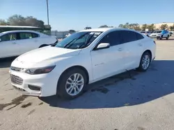 Chevrolet salvage cars for sale: 2018 Chevrolet Malibu LT