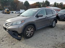 Salvage cars for sale at Mendon, MA auction: 2012 Honda CR-V EXL