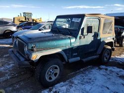 Salvage cars for sale at Brighton, CO auction: 1997 Jeep Wrangler / TJ Sport