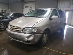 Salvage cars for sale from Copart Elgin, IL: 2003 Toyota Sienna LE