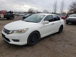 Salvage cars for sale from Copart London, ON: 2013 Honda Accord Touring