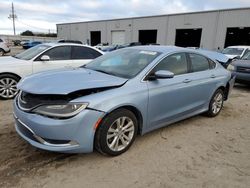 Salvage cars for sale at Jacksonville, FL auction: 2015 Chrysler 200 Limited