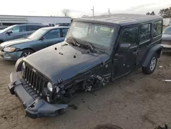 Salvage cars for sale at New Britain, CT auction: 2017 Jeep Wrangler Unlimited Sport