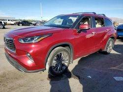 Salvage cars for sale from Copart Las Vegas, NV: 2022 Toyota Highlander Hybrid Platinum
