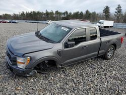 Salvage cars for sale from Copart Windham, ME: 2021 Ford F150 Super Cab