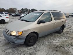 Salvage cars for sale at Loganville, GA auction: 2001 Toyota Sienna LE