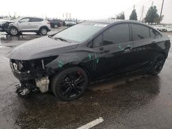 Vehiculos salvage en venta de Copart Rancho Cucamonga, CA: 2017 Chevrolet Cruze LT