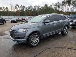 Salvage cars for sale from Copart Harleyville, SC: 2013 Audi Q7 Premium Plus