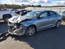 Salvage cars for sale at Windham, ME auction: 2015 Chrysler 200 Limited