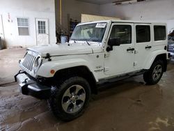 Salvage cars for sale at Davison, MI auction: 2016 Jeep Wrangler Unlimited Sahara