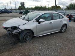 Salvage cars for sale from Copart Miami, FL: 2021 Toyota Corolla LE