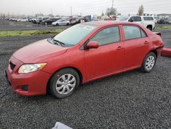 Salvage cars for sale from Copart Eugene, OR: 2010 Toyota Corolla Base