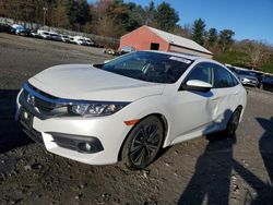 Salvage cars for sale at Mendon, MA auction: 2018 Honda Civic EX