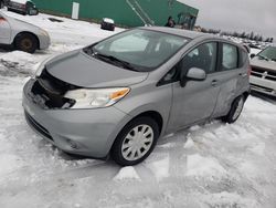 Salvage cars for sale from Copart Montreal Est, QC: 2014 Nissan Versa Note S