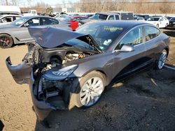 Salvage cars for sale from Copart New Britain, CT: 2018 Tesla Model 3