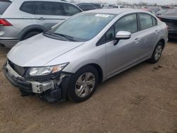 Salvage cars for sale at Elgin, IL auction: 2015 Honda Civic LX