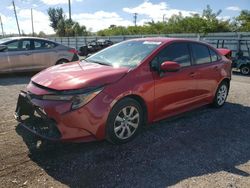 Salvage cars for sale from Copart Miami, FL: 2020 Toyota Corolla LE