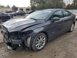 Salvage cars for sale from Copart Knightdale, NC: 2017 Ford Fusion SE Hybrid