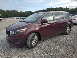 Salvage cars for sale at Florence, MS auction: 2017 KIA Sedona LX