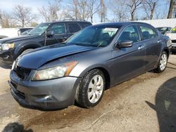 Salvage cars for sale at Bridgeton, MO auction: 2008 Honda Accord EXL