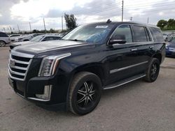 Salvage cars for sale at Miami, FL auction: 2016 Cadillac Escalade Luxury