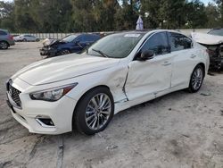 Salvage cars for sale from Copart Apopka, FL: 2020 Infiniti Q50 Pure