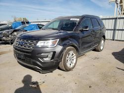 Ford Explorer salvage cars for sale: 2017 Ford Explorer XLT