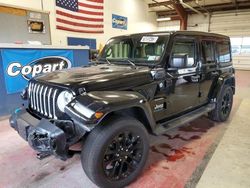 Salvage cars for sale at Angola, NY auction: 2023 Jeep Wrangler Sahara 4XE