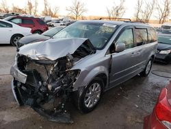 Salvage cars for sale at Bridgeton, MO auction: 2016 Chrysler Town & Country Touring