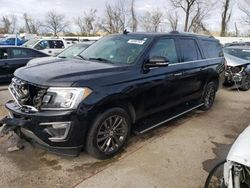 Salvage cars for sale at Bridgeton, MO auction: 2019 Ford Expedition Max Limited