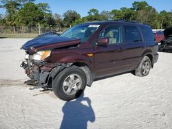 Salvage cars for sale at Fort Pierce, FL auction: 2007 Honda Pilot EX